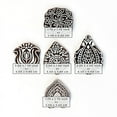 thumbnail image 3 of Hashcart Wooden Stamps Floral Design Textile Printing Block Hand Carved  Wood Block Printing Stamps For Fabric  Pottery Clay Tattoo  | Set of 5 |, 3 of 6