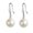 white, variant on ddioayh Stylish White Teardrop Simulation Pearl Earrings,Dangle for Women Baroque Style Jewelry Long Temperament Hook Simple Earrings Hanging Jewelry,Party Accessories