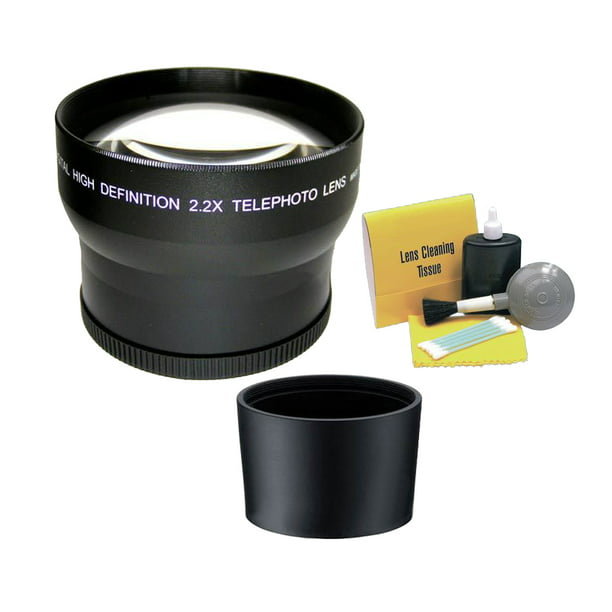 Continentaal kussen geroosterd brood Panasonic Lumix DMC-FZ28 2.2 High Definition Super Telephoto Lens - 58mm  (Includes New Metal 2 Part Lens Adapter 58mm) + Nwv Direct 5 Piece Cleaning  Kit - Walmart.com