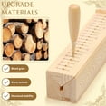 thumbnail image 3 of Wood Book Binding Cradle with Awl Portable Bookbinding Punching Cradle Bookbinding Supplies for DIY Crafts Signatures, 3 of 11