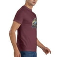 thumbnail image 6 of ONETECH Vintage Racing Mens Graphic T Shirt 100% Cotton Round Neck Tee Burgundy, 6 of 8