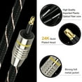 thumbnail image 2 of Câble Numérique Toslink vers Mini Toslink 3.5mm Câble Optique SPDIF 5M, 2 of 7