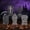 Gray Cross, variant on Joyfy 5 Pack Halloween Tombstone Gravestone Yard Signs with 12 Metal Stakes,17" Foam RIP Graveyard Tombstones for Decorations Outdoor Lawn Garden Decorations