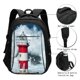 thumbnail image 3 of Disketp Circular Lighthouse Mochila de Viaje Estampada para Laptop con Puerto de Carga USB, Mochila Impermeable para Computadora – Regalo para Hombres y Mujeres, 3 of 7