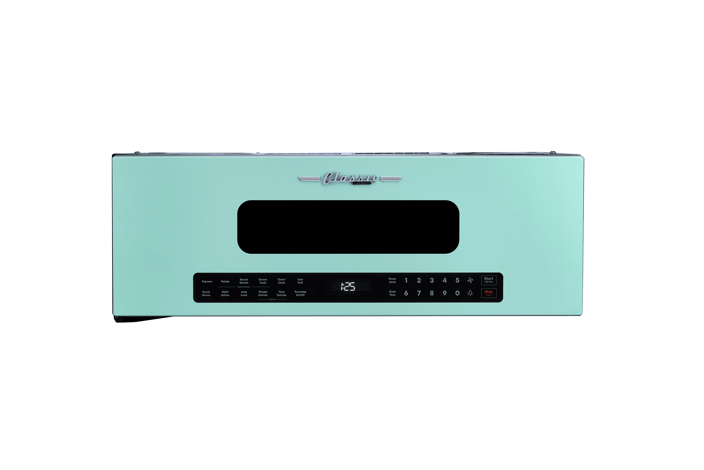 Unique Appliances 30' Classic Retro Over-The-Range Microwave, Ocean Mist Turquoise