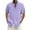 Purple, variant on Mens Summer Hawaii Solid Shirt Short Sleeve Double Pocket Turn Down Collar Button Shirt Hawaiian Shirt Men Purple M