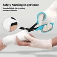 thumbnail image 7 of 2-Pack 7.5" Heavy Duty Bandage Scissors, Black + Grey, Non-stick Blades Stainless Steel Shears For Office,Nursing, Sewing, EMT, Home and Crafts, 7 of 7