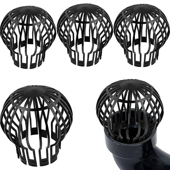 Aluminum Filter Strainer, Flexible Expandable Leaf Filter For Quick And Hassle-Free Setup, Down Pipe Gutter Guard Filter Ensures A Free-flowing Gutter System
