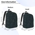 thumbnail image 2 of Wukai Chemistry Formulas 2 Print Durable Canvas Laptop Backpack - Adjustable Shoulder Straps, Water-Resistant, Large Capacity, Unisex for School, Office-Medium, 2 of 5