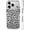 Black Leopard Print, variant on for iPhone 14 Compatible with Magsafe Clear White Case Non Slip Screen Lens Protection for Girl Boy Cute Pattern Dynamic Abstract Black Line Drawing