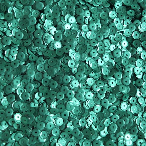 Light Green Cup Sequins 5mm Matte Silk Frost Made in USA