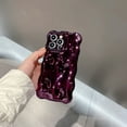 thumbnail image 5 of Compatible with iPhone 12 Wavy Phone Case, Cute 3D Wave Bubble Pattern and Stylish Wavy Border Soft TPU Protection Shockproof Phone Case for Women Girls for iPhone 12, Purple, 5 of 12