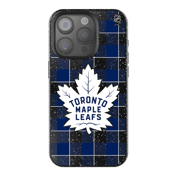 Keyscaper  Toronto Maple Leafs Plaid Bling iPhone Case