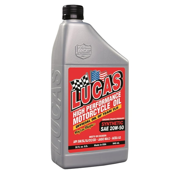 Lucas Oil Oil 10702 SAE 20W-50; Synthetic; 1 Quart Bottle; Single