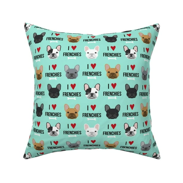 Frenchie French Bulldog Throw Pillow Cover W Optional Insert By Roostery Walmart Com Walmart Com