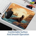 thumbnail image 6 of Sea Lion Square Desk Mat, 8.3x9.8 Inch, Non-Slip Rubber Bottom, Printed, Suitable for Office and Gaming - Gaming Mousepad and Mouse Pad, 6 of 6