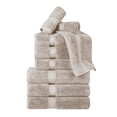 thumbnail image 2 of Superior 800 GSM Egyptian Cotton 9-Piece Heavyweight Towel Set, Silver, 2 of 10