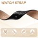 thumbnail image 5 of Correa de reloj Uxcell de 16 mm de ancho, correas suaves de liberación rápida, patrón de lagarto con hebilla dorada de acero inoxidable para hombres y mujeres, negra, 5 of 7