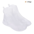 thumbnail image 4 of Unique Bargains 26x19cm Surchaussures Pliables Réutilisables en Silicone Imperméables, Blanc, 4 of 7