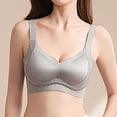 thumbnail image 2 of Cavosen Bras for Women Plus Size Supportive Bras Push Up Solid Stretch Bralettes Wide Straps Breathable Comfortable Underwear, 2 of 3
