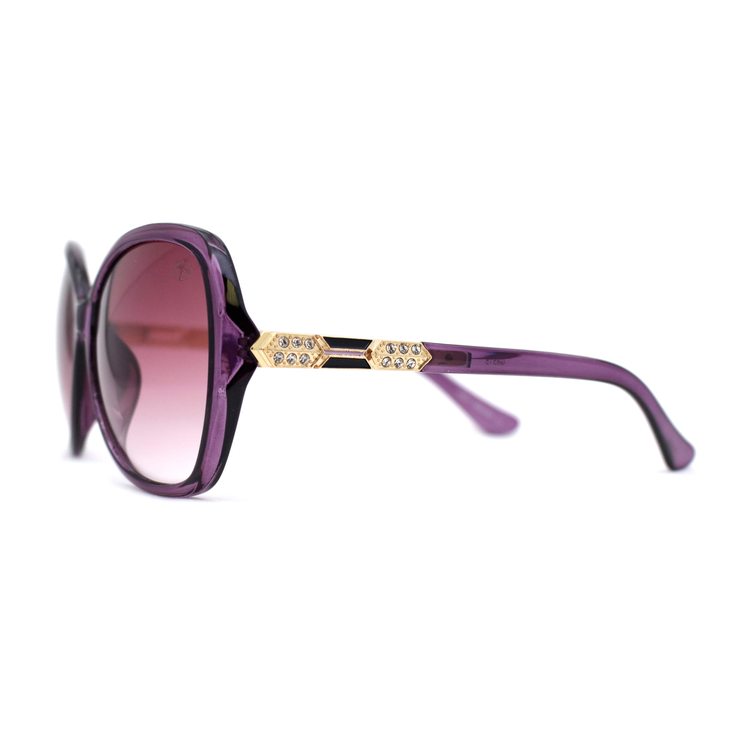 @☆♪ Womens Art Deco Rhinestone Jewel Arm Butterfly Designer Sunglasses
