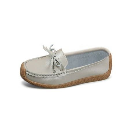 

Colisha Women Flats Round Toe Loafers Slip On Nurse Shoe Driving Nonslip Boat Shoes Flat Moccasins Gray 11