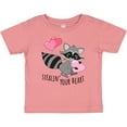 thumbnail image 3 of Inktastic Stealin' Your Heart Cute Raccoon Boys or Girls Baby T-Shirt, 3 of 5
