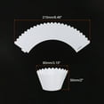 thumbnail image 2 of Cupcake Wrappers Paper, 50 Pack Baking Cups Standard Wave Decoration, White, 2 of 6