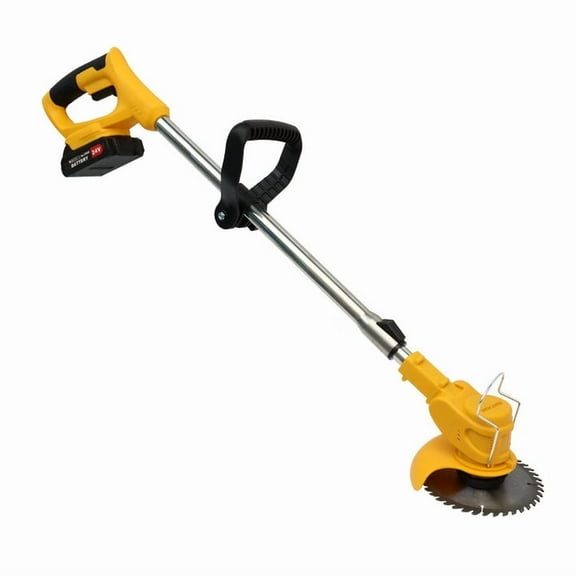 MAKIT HOME Electric Cordless Grass Trimmer, Electric Weed Eater Wacker with Upgraded Wheels, Cordless Electric Weed Eaters Weed Trimmer,Weed Lawn Edge Trimmer with 2 Battery
