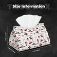 thumbnail image 6 of Goofa Dachshund Dog Puppy Pattern Triangle Square Tissue Box Cover, Modern PVC Leathe Facial Paper Holder,Decorative Holder/Organizer for Bathroom Vanity Countertop, 6 of 9