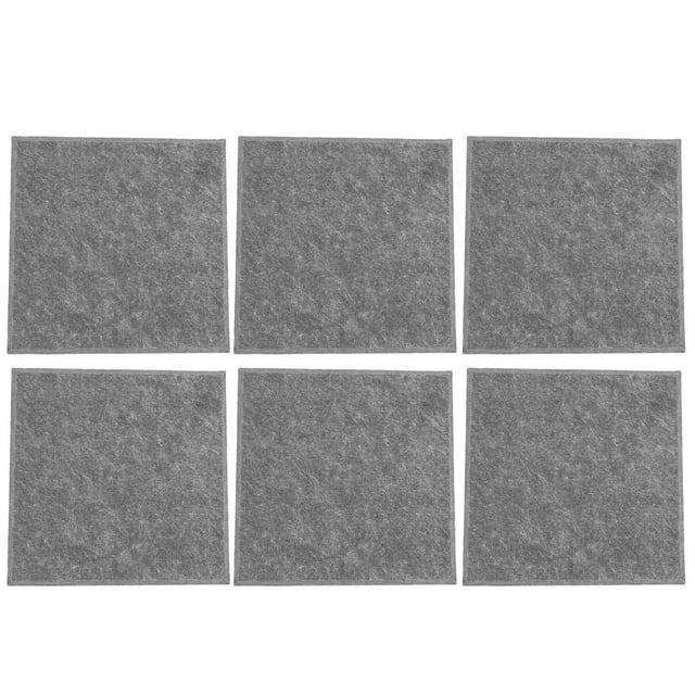 Sound Absorbing Panel, 6Pcs Soundproof Fireproof Wall Panels Wall Decoration Noise Dampening Panels Wall Noise Blocker Polyester Fiber Sound Deadening Silencer Panels for Home