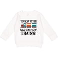 thumbnail image 2 of Inktastic Toy Train Never Have Too Many Trains Toddler Sweatshirt, 2 of 4