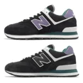 thumbnail image 2 of New Balance 574 NB Black Purple Green Men Casual Lifestyle Shoes U574LV2-D, 2 of 6