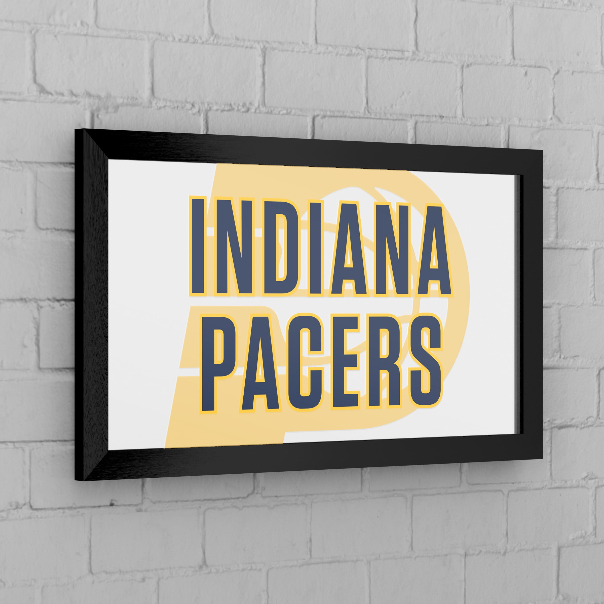 Indiana Pacers Fade Ready-To-Hang Black Framed Wall Mirror