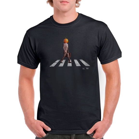 Walking Pumpkin Man T-Shirt Men The Office, Male 4X-Large