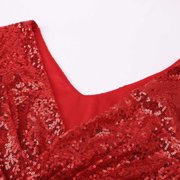 formal Gowns and Evening Dresses Midi Dresses for Women Summer V Neck Sequined Chiffon Panel Evening Gown Long Dress Elegant Evening Dress Fashion Party Bridesmaid Dresses