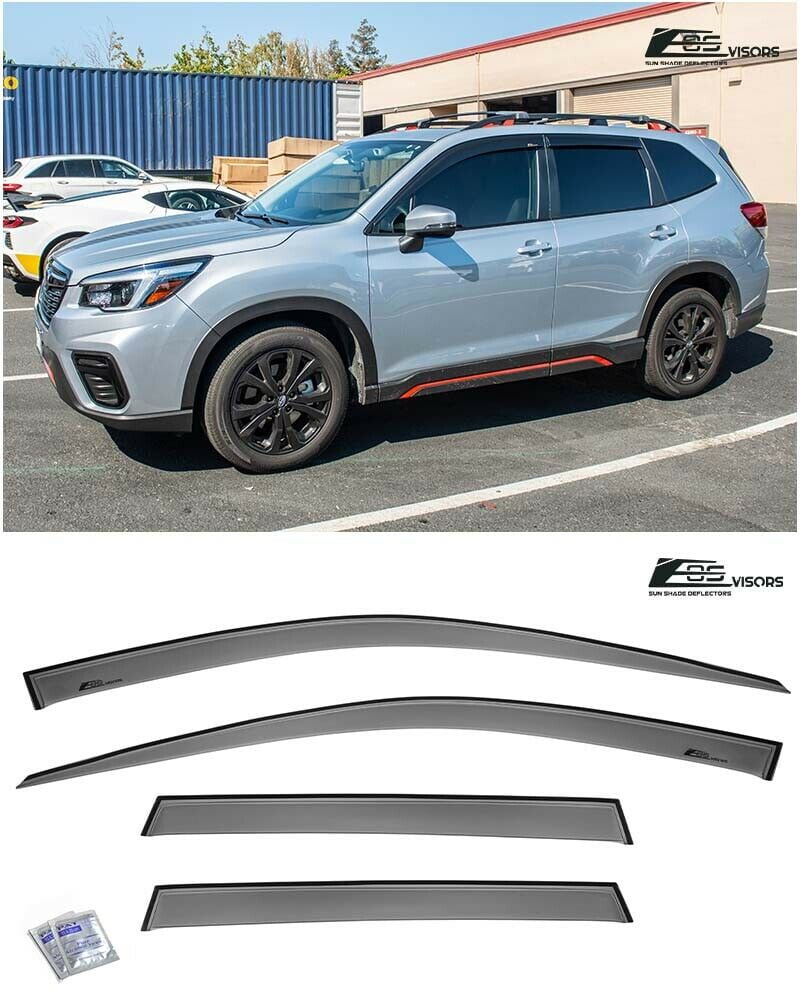 Sun roof & Window Visor Wind Guard Out-Channel 5pcs 2009-2013 Subaru Forester 
