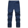 thumbnail image 6 of Taigaofy Men's Winter Fleece Lined Hiking Pants With Zip Pockets Waterproof Quick-Dry Travel Fishing Work Outdoor Pants Upgraded Navy L, 6 of 8