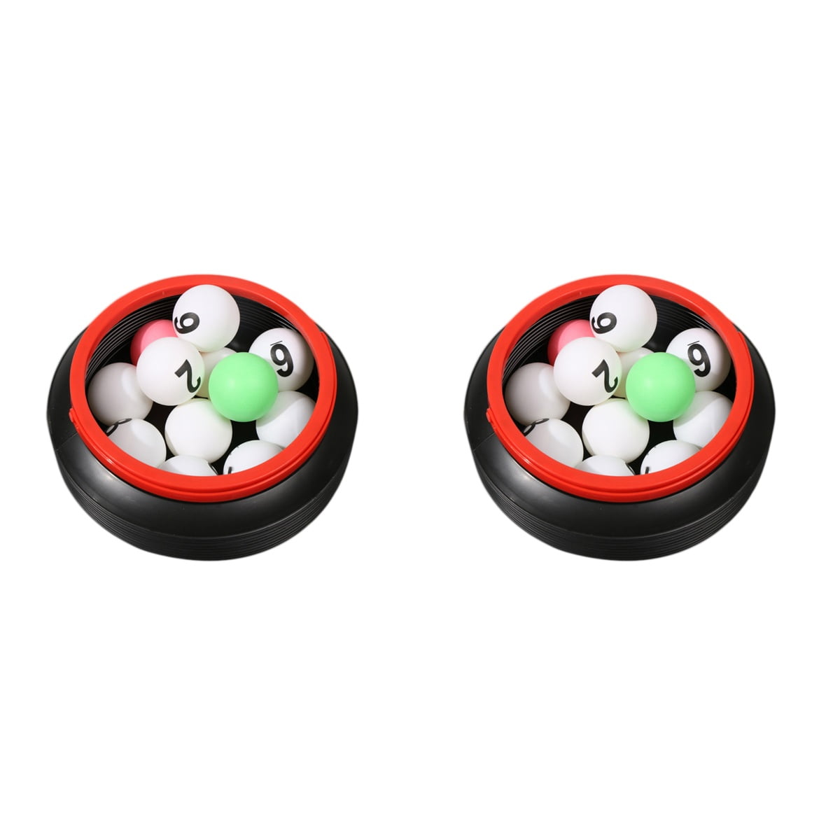 NUOLUX Lottery Balls Bingo Pong Numbered Ball Printed White