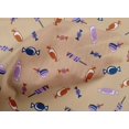 thumbnail image 4 of oneOone Cotton Poplin Pale Orange Fabric Candy Stick Kids Sewing Material Print Fabric By The Yard 56 Inch Wide, 4 of 4