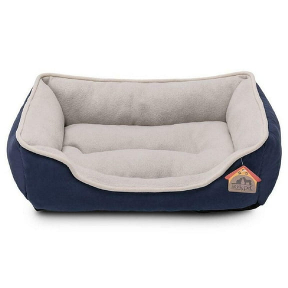 Pet Bed Small Medium Dog Cat Plush Rectangle Nest Puppy Sleep Bag Cushion Blue