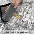 thumbnail image 6 of Washable 2x10 Kitchen Area Rug: Entryway Abstract Rug Runner Soft Bedroom Besides Floor Mat Non-slip Indoor Farmhouse Carpet For Bathroom Living Room Stain Resistant Family(2x10 Black/grey), 6 of 8