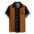 thumbnail image 1 of Men's Hawaiian Printed Button Short Sleeve Shirts Men's Casual Fashion Short Sleeve Shirts 2XL, 1 of 4
