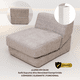 thumbnail image 2 of Sillón Cama Individual AIRJOL™ YY-87 Gris Claro | Sofá Cama Moderno Plegable, Ergonómico y Multifuncional para Sala o Recámara, 2 of 8