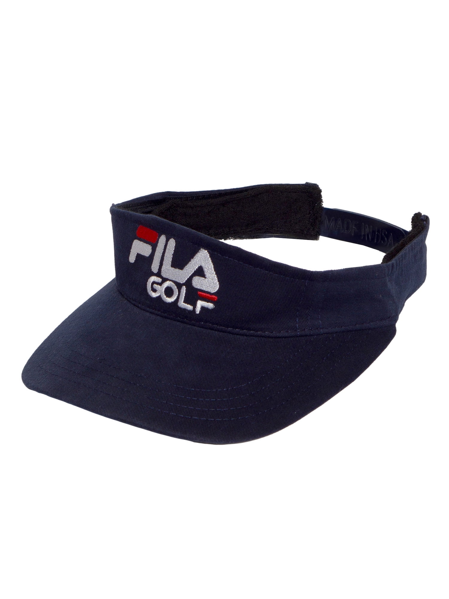 Vintage Fila Golf Visor Sun Hat Made in the USA Navy
