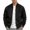 Black, variant on Men's Faux Suede Zip Up Jacket Stand Collar Long Sleeve Pockets Casual Fall Winter Work Office Daily Outerwear for Men Red XXXL