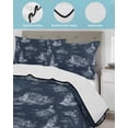 thumbnail image 3 of Twin XL Quilt Bedding Set, Nautical Ship Reversible Summer Quilt 3 Pieces, Farmhouse Blue Ocean Lighthouse Mountain Lightweight Bedspreads Coverlets with 2 Pillow Shams for All Seasons, 3 of 5