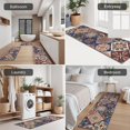 thumbnail image 5 of Multicolor Ethnic Geometric Pattern Kitchen Rugs Sets Of 3,Kitchen Runner Rugs Non Skid Washable,Decorative Kitchen Floor Mats for Kitchen,Sink,Laundry,17"x30"+ 17"x47" + 17"x59", 5 of 6
