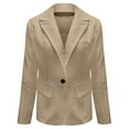 thumbnail image 4 of ZJXFGS Womens Suit Jacket Womens Jacket Lapel Jacket For Women Womens Business Casual Clothing Office Coats For Women Womens Casual Blazer Jackets For Women Trendy Lightweight Blazer Beige L, 4 of 4