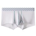 thumbnail image 4 of Pantalones Cortos de Algodón para Hombres de Cintura Baja Ángulo Plano Contraste Color Deporte Fitness Ropa Interior 90% Poliéster 10% Spandex, Cortos Coqueteos para Uso Diario, 4 of 5